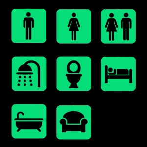 NIGHT SIGNS Room Finders