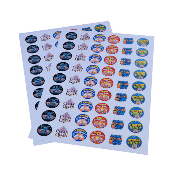 hand hygiene reward stickers for secondary schools